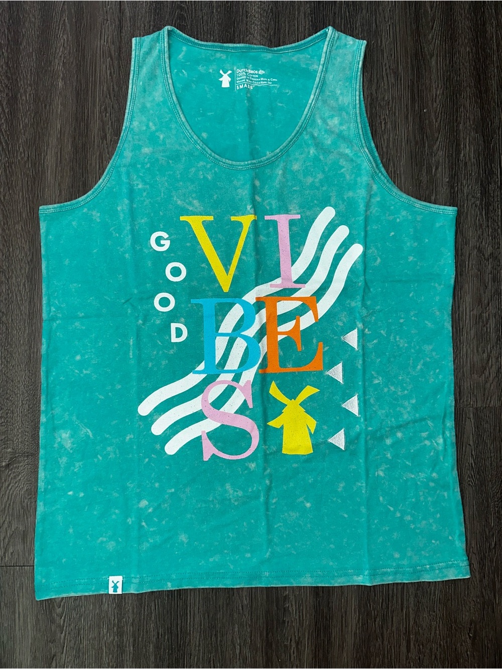 Dutch Bros Turquoise “Vibes” Tank
